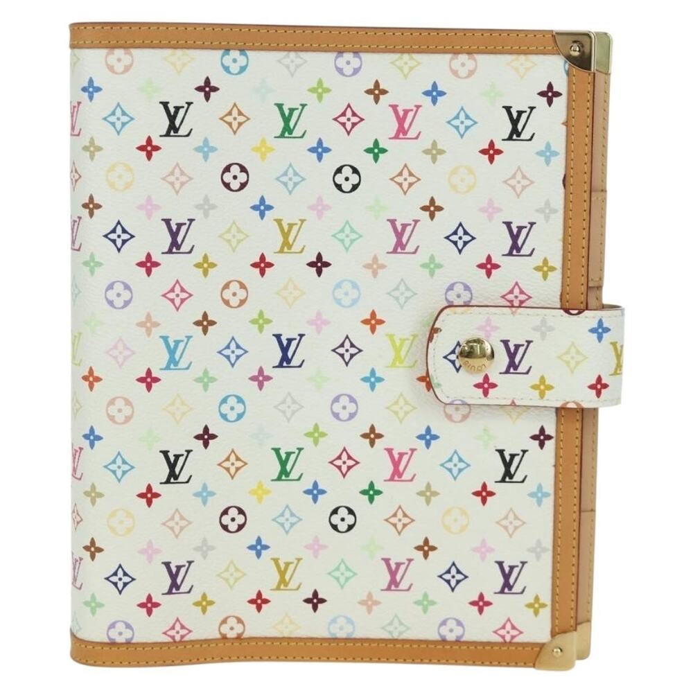 Louis Vuitton Multicolor Agenda GM Day Planner Cover White